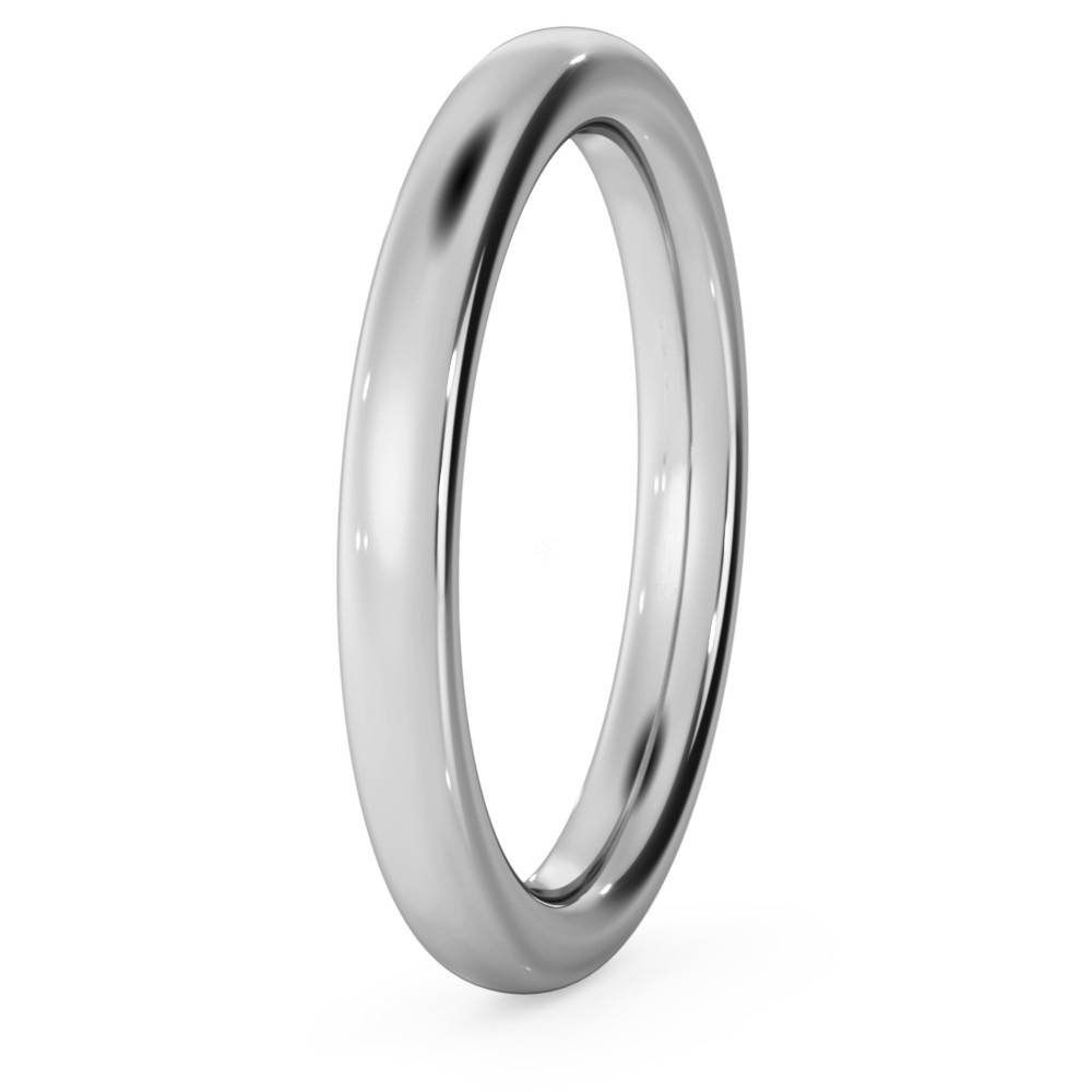 DHC25H Traditional Court Wedding Ring - Heavy weight, 2.5mm width W