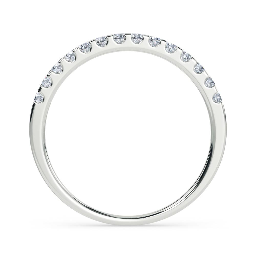 0.20 SI/G-H Round Diamond Half Eternity Ring W