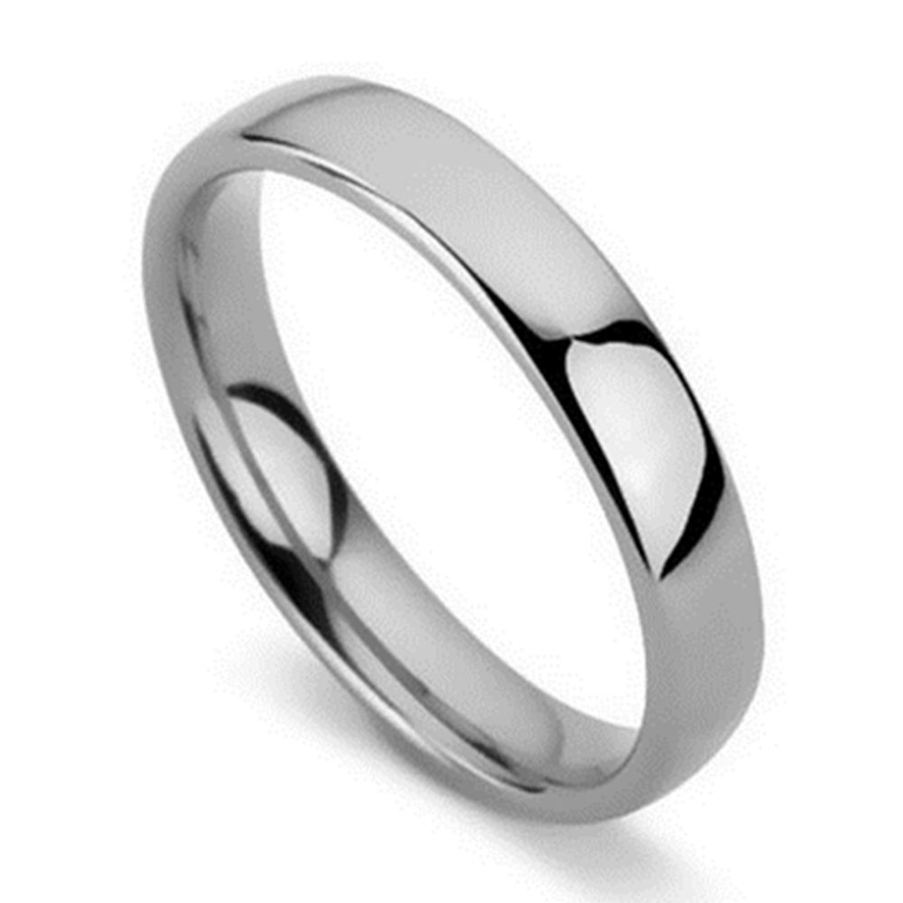 DHC04 Traditional Court Wedding Ring - Lightweight, 4mm width W